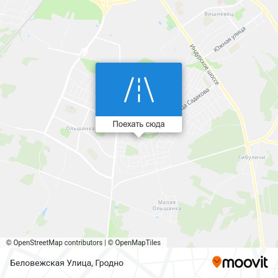 Карта Беловежская Улица