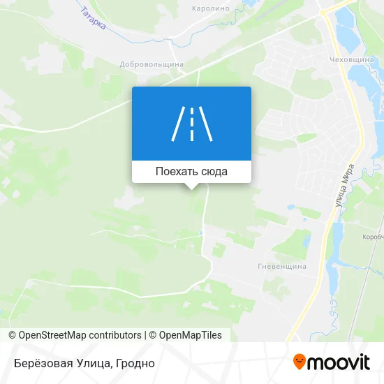 Карта Берёзовая Улица