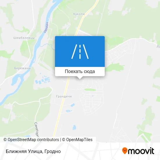 Карта Ближняя Улица