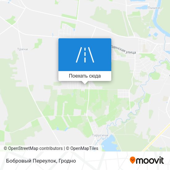 Карта Бобровый Переулок