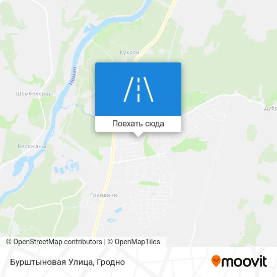 Карта Бурштыновая Улица