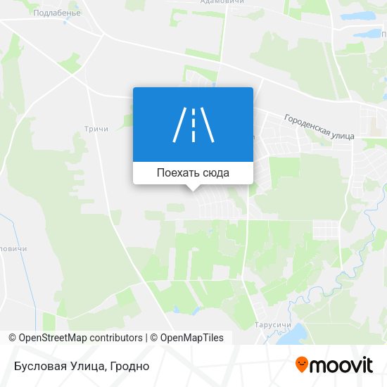 Карта Бусловая Улица
