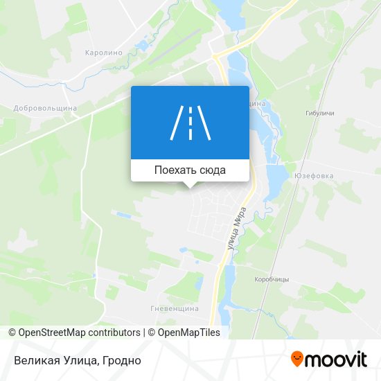 Карта Великая Улица