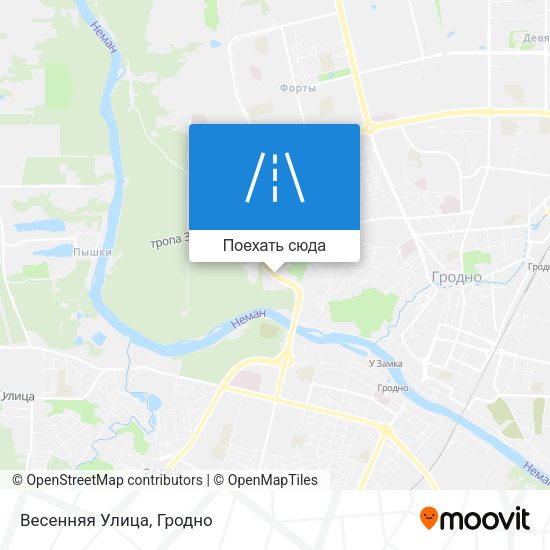Карта Весенняя Улица