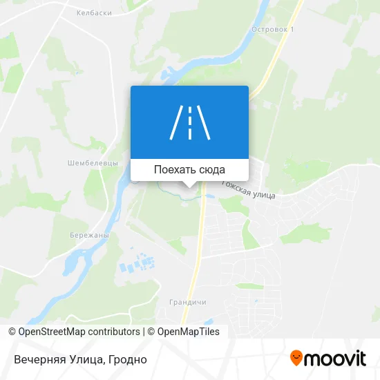 Карта Вечерняя Улица