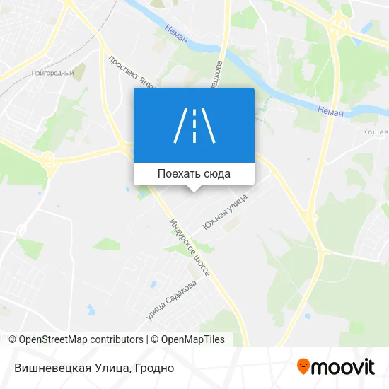 Карта Вишневецкая Улица