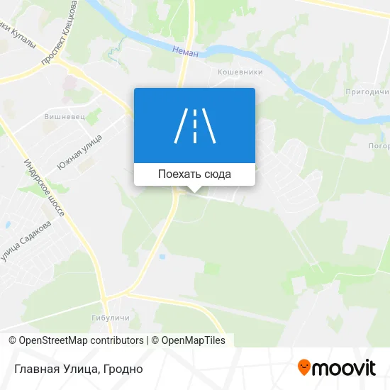 Карта Главная Улица