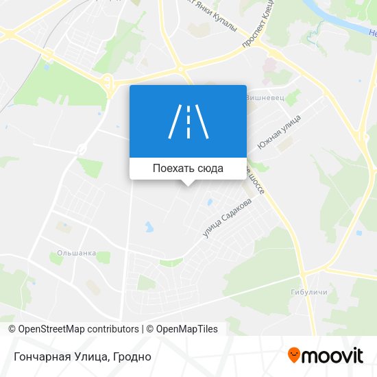 Карта Гончарная Улица