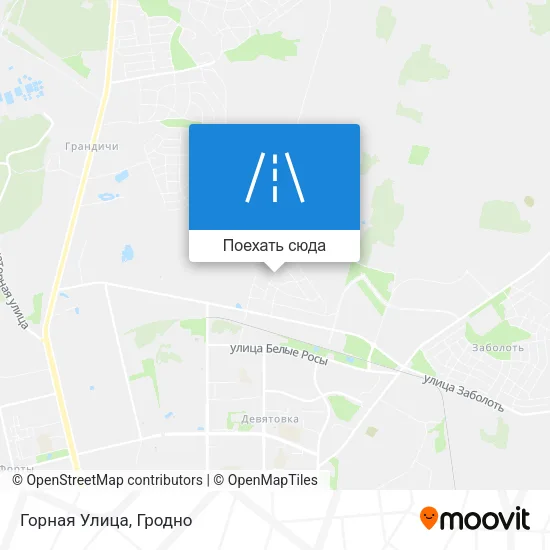 Карта Горная Улица