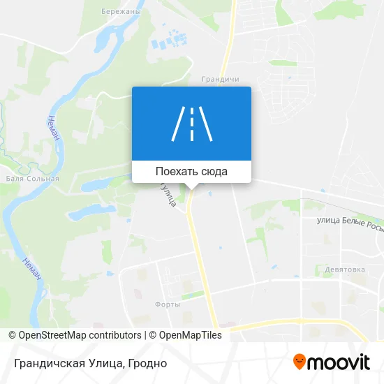 Карта Грандичская Улица