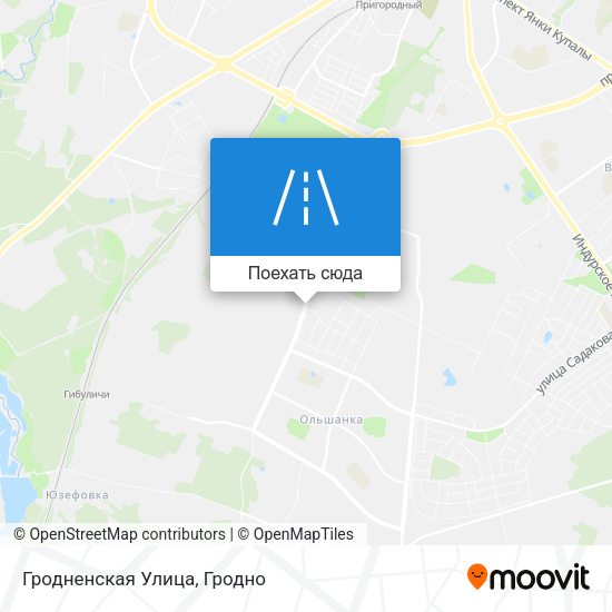 Карта Гродненская Улица