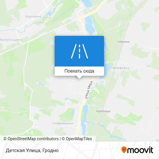 Карта Детская Улица