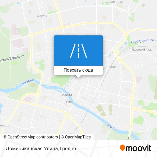 Карта Доминиканская Улица