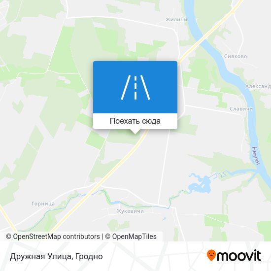 Карта Дружная Улица
