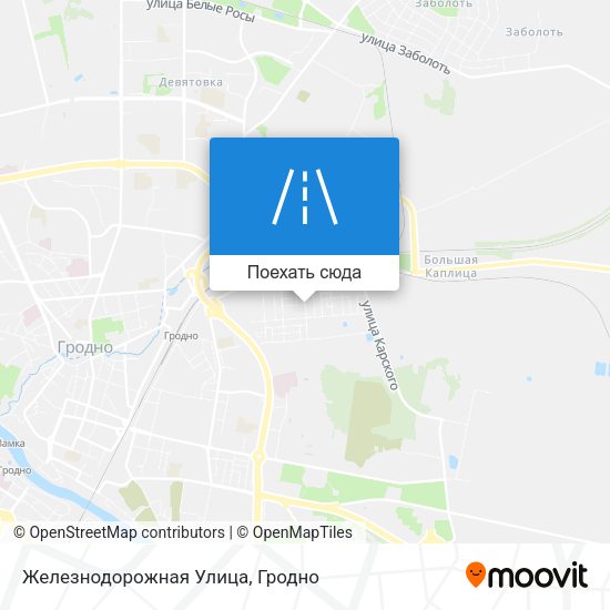 Карта Железнодорожная Улица