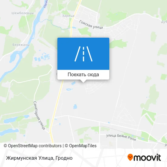 Карта Жирмунская Улица