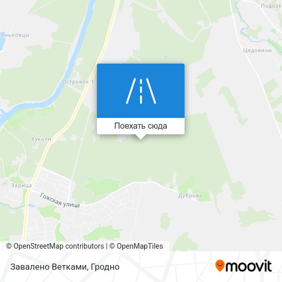 Карта Завалено Ветками
