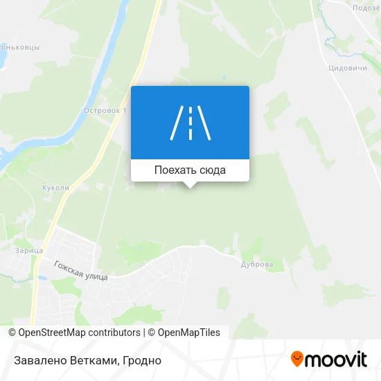 Карта Завалено Ветками