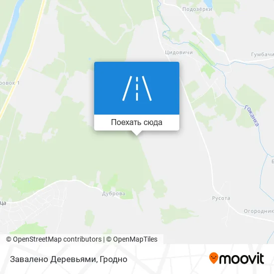 Карта Завалено Деревьями