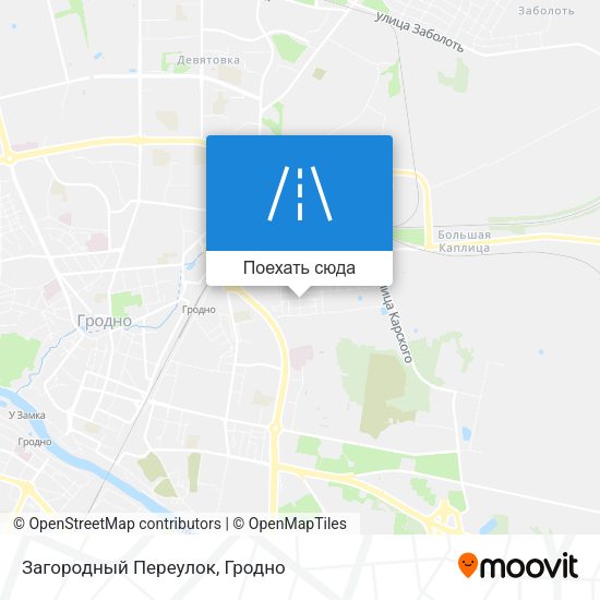 Карта Загородный Переулок