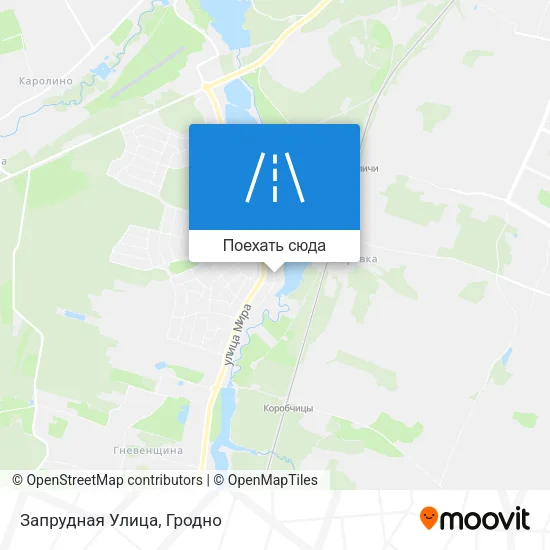 Карта Запрудная Улица