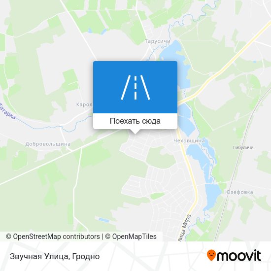 Карта Звучная Улица