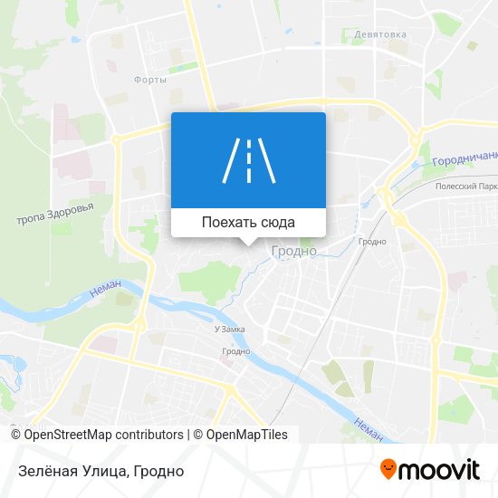 Карта Зелёная Улица