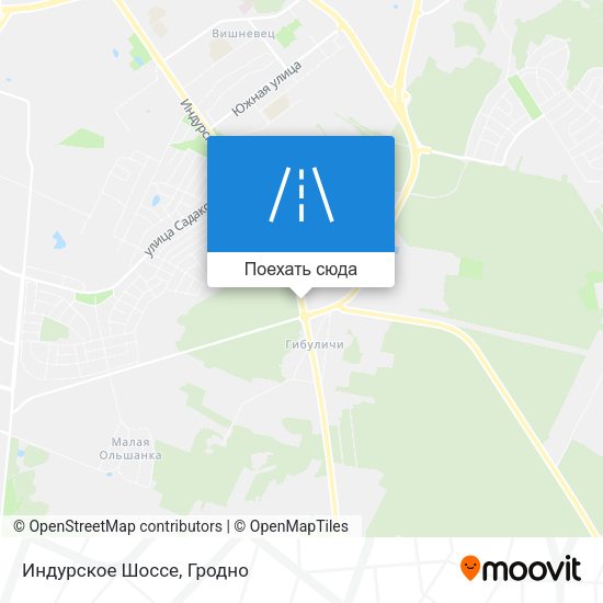Карта Индурское Шоссе