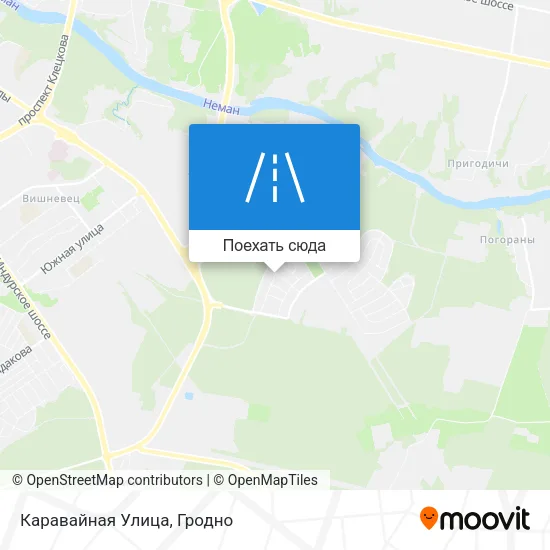 Карта Каравайная Улица