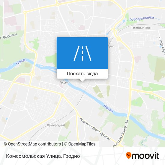Карта Комсомольская Улица