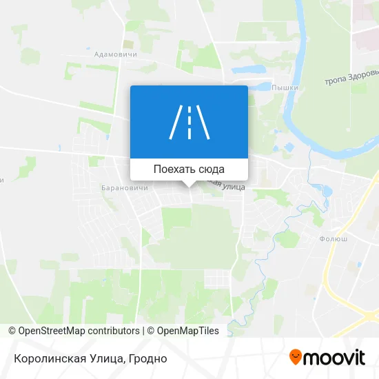 Карта Королинская Улица