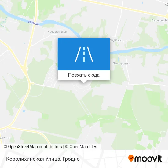 Карта Королихинская Улица