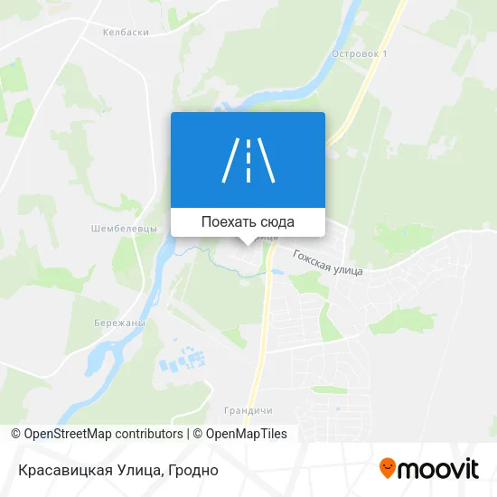Карта Красавицкая Улица