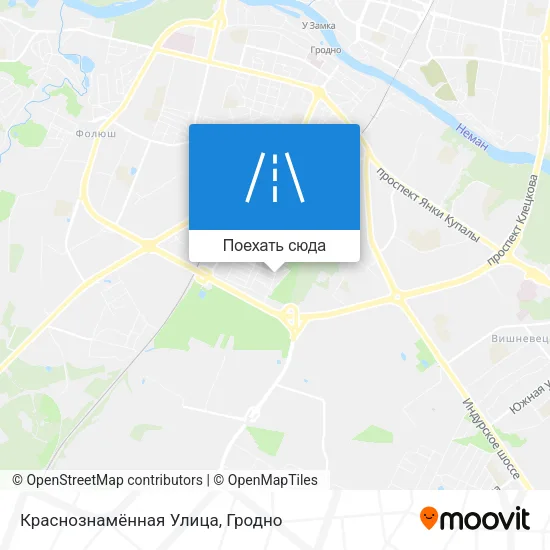 Карта Краснознамённая Улица
