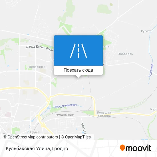 Карта Кульбакская Улица
