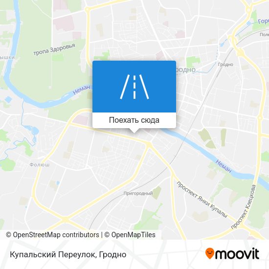 Карта Купальский Переулок
