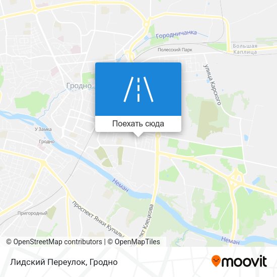 Карта Лидский Переулок