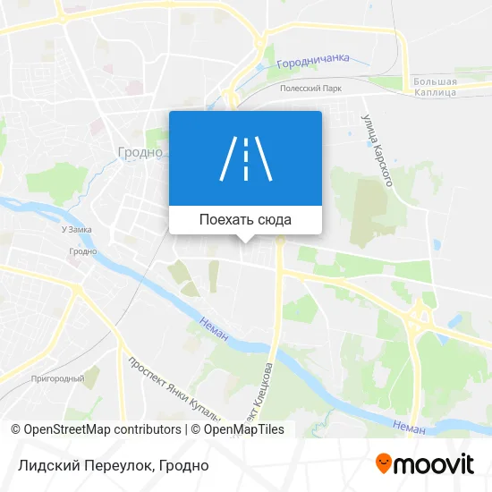 Карта Лидский Переулок