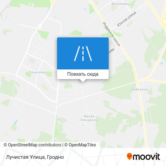 Карта Лучистая Улица