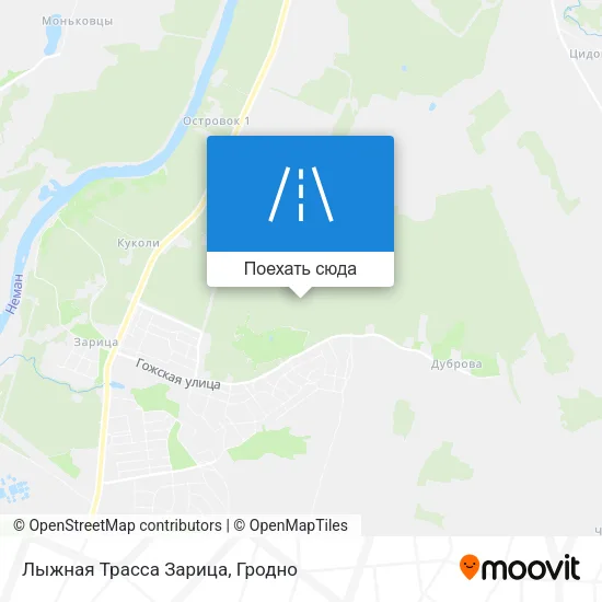 Карта Лыжная Трасса Зарица
