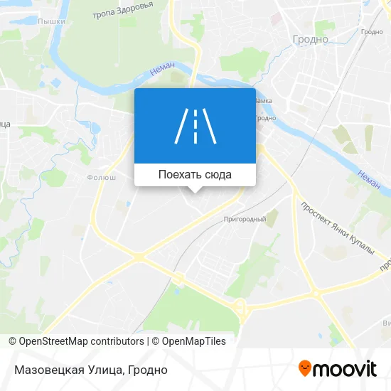 Карта Мазовецкая Улица