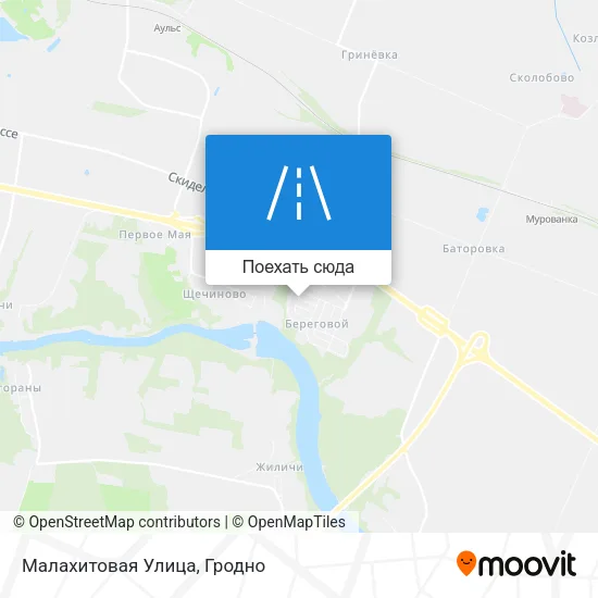 Карта Малахитовая Улица