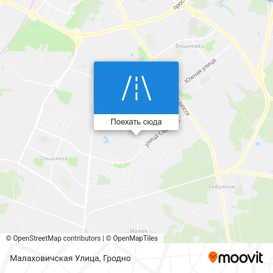 Карта Малаховичская Улица