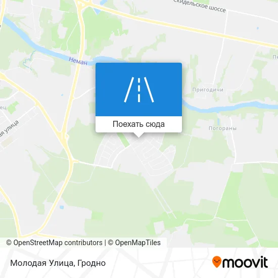 Карта Молодая Улица