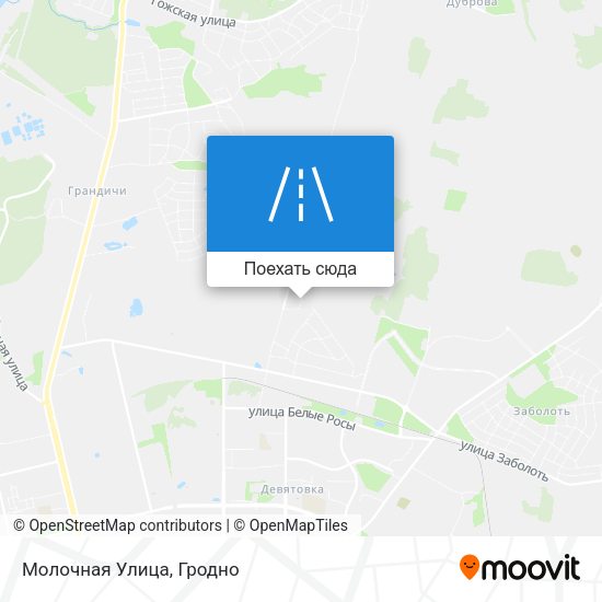 Карта Молочная Улица