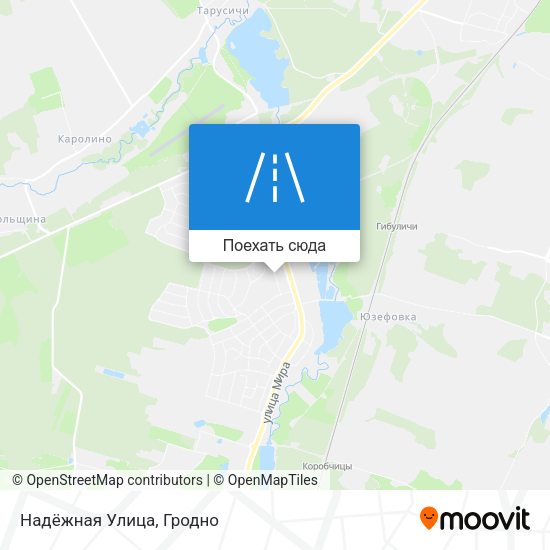Карта Надёжная Улица