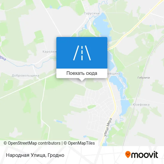 Карта Народная Улица
