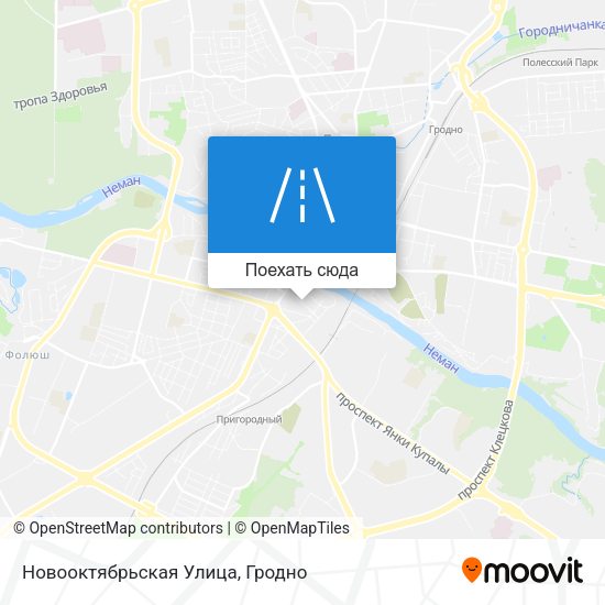 Карта Новооктябрьская Улица