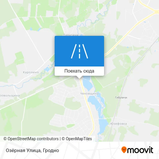 Карта Озёрная Улица