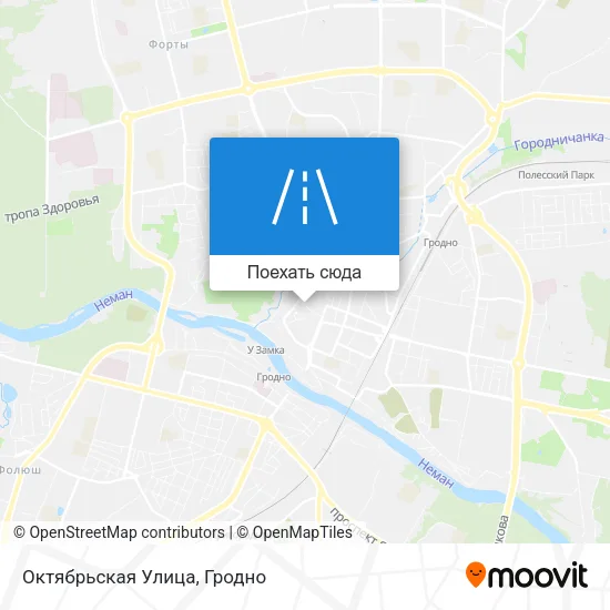 Карта Октябрьская Улица